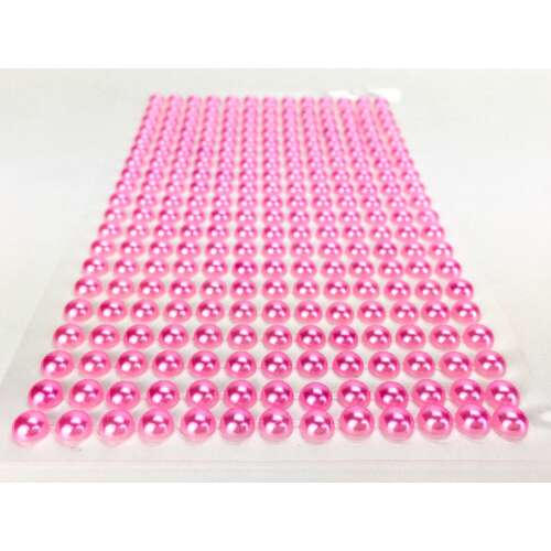 Auto-adeziv paiete margele roz 260pcs / frunză