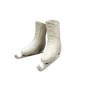 Csillámos korcsolyacipő dísz 3db/cs