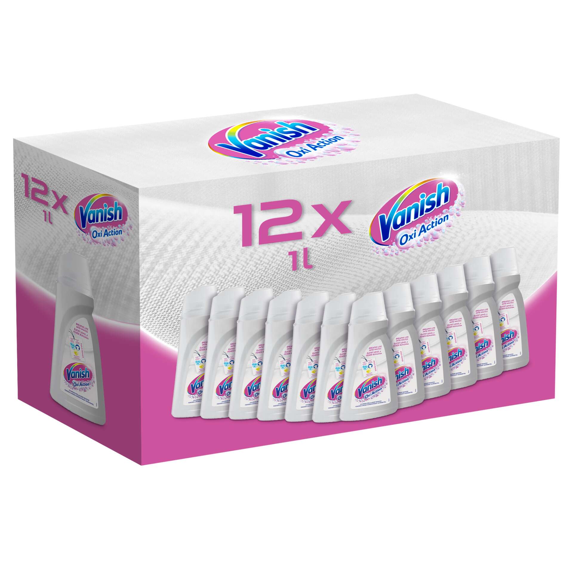 Vanish WHITE Folyékony Folttisztító 12x1l