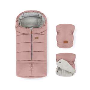 P&M Téli szett Jibot 3in1 bundazsák + kézmelegítő kesztyű Jasie Dusty Pink 46650494 Lábzsák és bundazsák - Téli