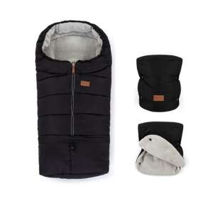 P&M Téli szett Jibot 3in1 bundazsák + kézmelegítő kesztyű Jasie Black 46650531 Lábzsákok és bundazsákok - Téli