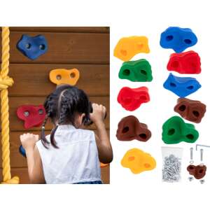 Falmászó fogantyúk és mászókövek gyerekeknek - 10 db 46654781 Kültéri játékok