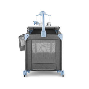 Kinderkraft Joy prémium Utazóágy kiegészítőkkel #kék-szürke