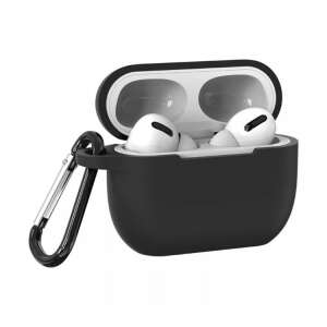 Black silicone case for Apple AirPods Pro with carabiner - Headset Accessory