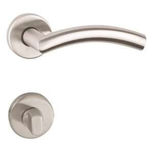 Arco WC INOX 3675257 ajtókilincs rozettával, rozsdamentes acélból, szálcsiszolt felülettel, modern kialakítású - Arco