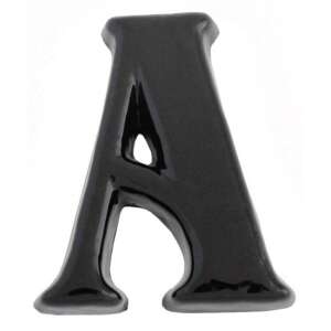 Kerámia Házszám Betű - A - Fekete - 12cm
