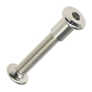 Bútorösszehúzó csavar, M6x50 nikkel - JKH