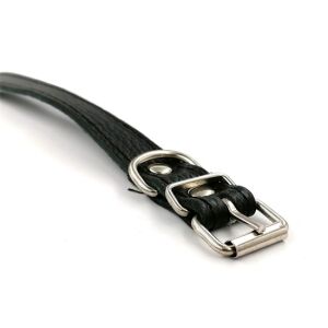 Bőr Kutyanyakörv - Kis - Bélelt - 36cm