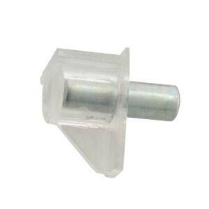 Átlátszó polctartó támasztó fém csappal, 5mm átmérő - JKH