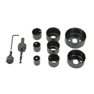 Raider hole saw set for wood, 11 pieces, 19-64 mm - Hole saw & circular cutter