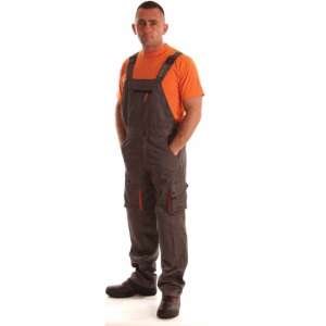 Rock munkaruha nadrág szürke és narancs színben, M méretben - Rock