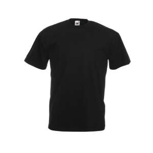 Fekete Fruit of The Loom kereknyakú póló, L méret - Munkás póló