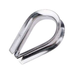 Horganyzált kötélszív 6 mm-es kötélhez - JKH