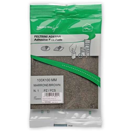 Practical Way Light 100x100 mm barna öntapadós filc lapok