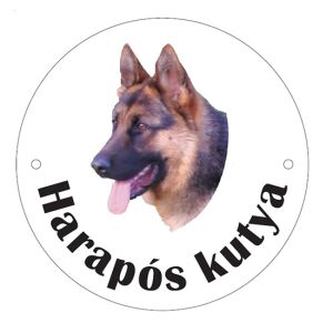 Kutyatábla - Németjuhász - Figyelmeztető - 20 cm 131713691 - Jelölés & Figyelmeztetés