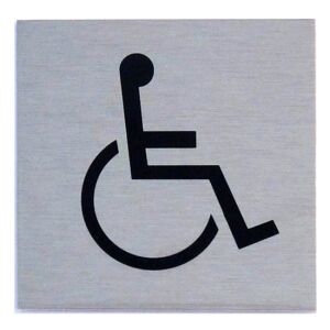 Alumínium Mozgássérült Szimbólum Tábla - 60x60 mm 131714257 - Jelölés & Figyelmeztetés