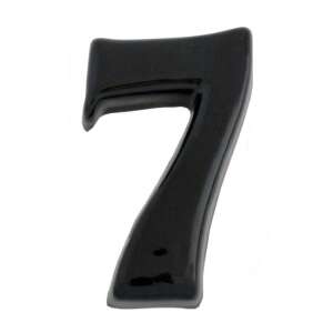 Fekete kerámia házszám 7, 12cm - JKH