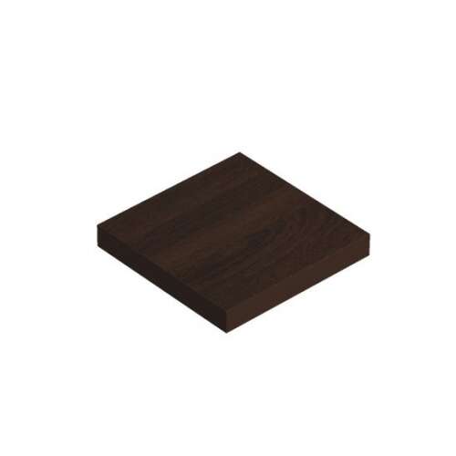 Lebegőpolc 23,5 x 23,5 cm wenge (barna) 65054 lebegő polc, wenge fa bevonattal