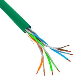 Zielony kabel sieciowy Lanberg Cat5e U/UTP - Kabel sieciowy