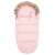 Springos rosa Baby-Schlafsack mit Pelz-Futter für den Kinderwagen