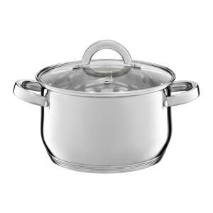 Rozsdamentes acél fazék fedővel, 20 cm, 3,5 L, AM-BERRY - Főzőedény & Sütőedény