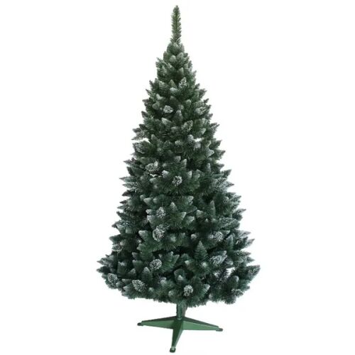 Christmas Crystal Ice műfenyő havas ágvéggel, tobozzal 150cm