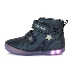 DD Step DD Step Csillagos magasított szárú LED világító bőr cipő 36 46681659 Utcai - sport gyerekcipő