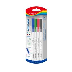 Keyroad Super Fine Liner 0.4mm, 4 pack, blue, green, red, black fine tip pens - Pen & Pencil