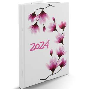 Planer tygodniowy 2024 z wzorem magnolii, RealSystem - REALSYSTEM