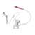 USB clamp lamp with 24 LED lights, white and pink