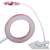 USB clamp lamp with 24 LED lights, white and pink, ring light