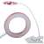 USB clamp lamp with 24 LED lights, white and pink, ring light