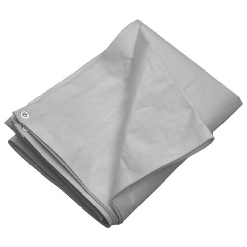 vidaXL szürke HDPE takaróponyva 260 g/m² 3 x 4 m - Kerti takaróponyva