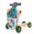 Multi-function walker, scooter, ride-on, and table for toddlers, 4 in 1, green and beige, ND28_14241_ZDN_658, side view