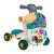 Multi-function walker, scooter, ride-on, and table for toddlers, 4 in 1, green and beige, ND28_14241_ZDN_658, side view