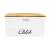Cookline bread box with bamboo lid