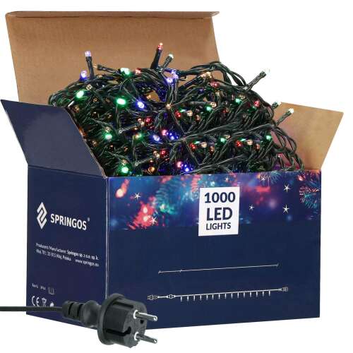 Springos RGB LED String Light - 1000 LED - 60m