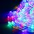 Közelkép a világító RGB LED Fénykábelről
