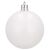 Springos Fehér matt karácsonyi gömb dísz, 6cm