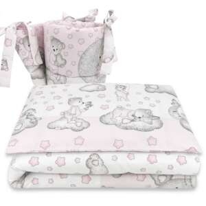 Baby Shop 5 részes babaágynemű - Csillagos maci rózsaszín 46694434 Ágyneműk - baba - Maci
