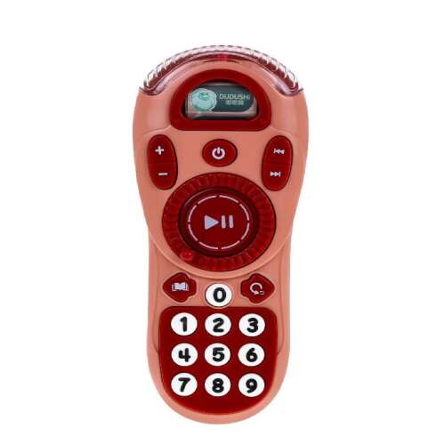 Pink interactive toy remote control with lights and sounds for kids