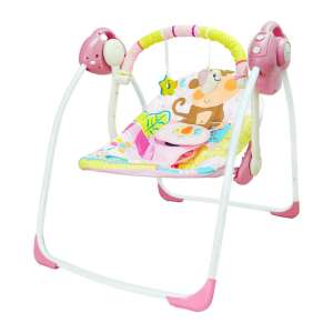 Rezgő, zenélő baba pihenőszék / babaringató, 0-18 kg, rózsaszín 46705578 Baba pihenőszék, Elektromos babahinta - Rezgő funkció
