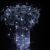 300 LED cold white string lights decorating flowers in a vase