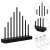 Springos 9 LED Advent candle holder, black, warm white, battery operated