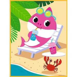 Baby Shark doppelseitiges 4 in 1 Baby Maxi Puzzle 2x10Stück - Trefl