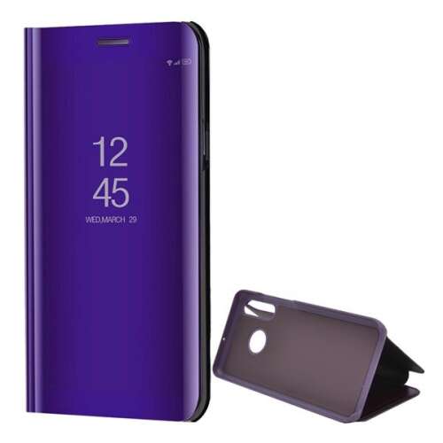 Huawei P30 Lite, Oldalra nyíló tok, hívás mutatóval, Smart View Cover, lila (utángyártott) 46738547