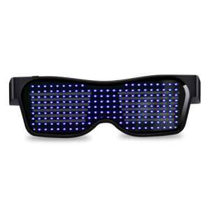 Parti szemüveg, világító szemüveg, LED kijelzős szemüveg Kék 46739025 