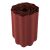 Verto brown plastic lawn edging roll, 20cm x 9m