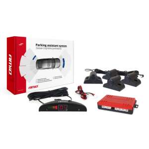 AMiO tolatóradar szett 4 érzékelővel, LED kijelzővel és vezérlőegységgel - Tolatóradar