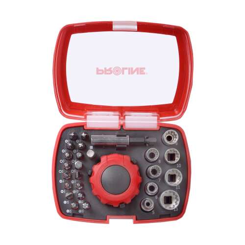 Prolinhegy és csőkészlet, 27 darab, racsnis csavarhúzóval